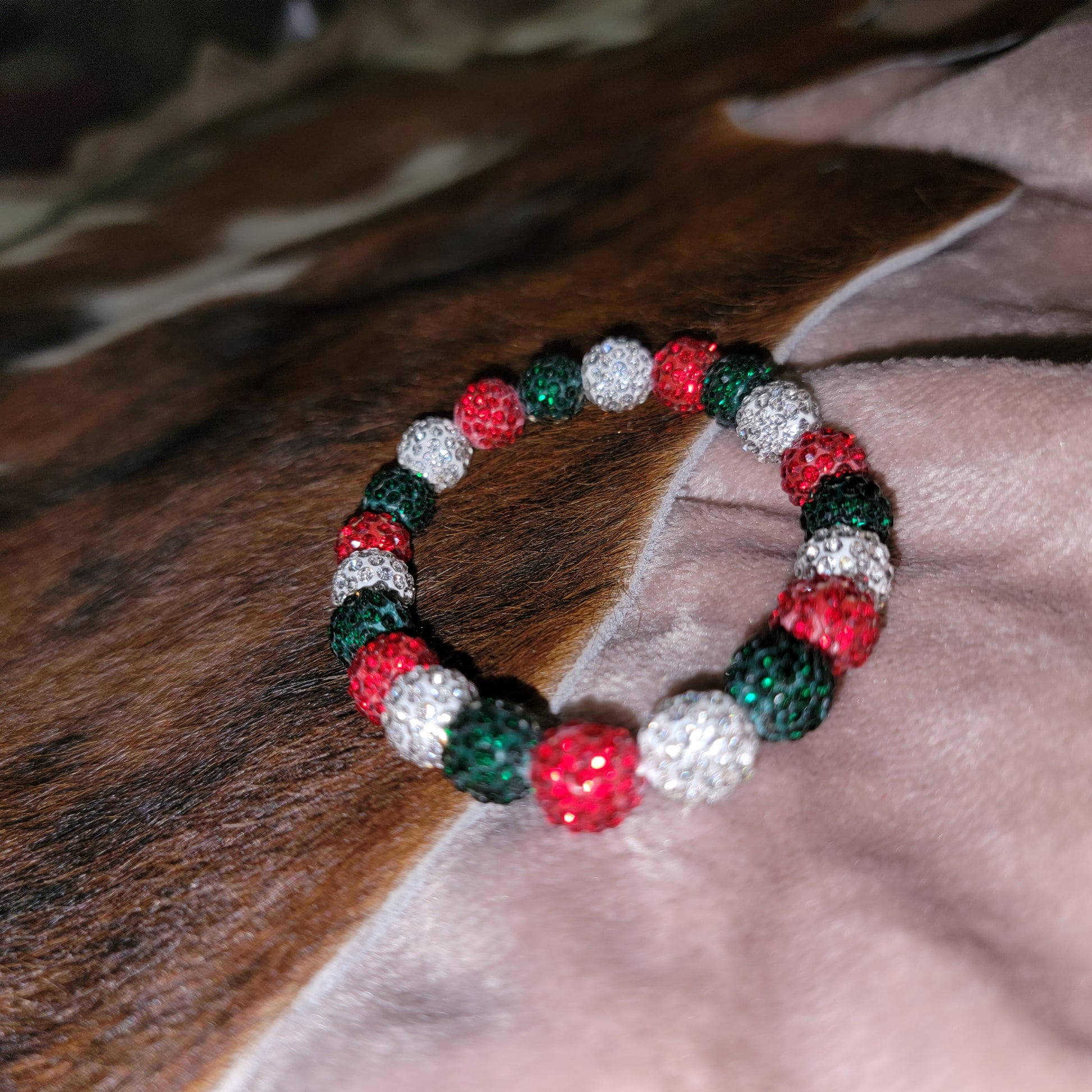 Sparkle Bracelets Dark Christmas Colors by The Rustic Redbud Boutique | The Rustic Redbud Boutique