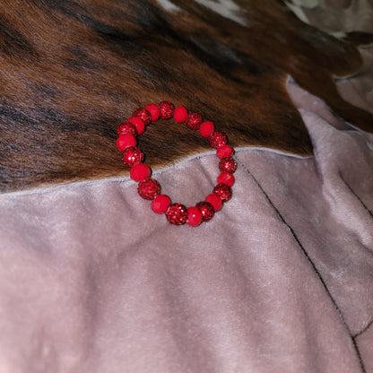Sparkle Bracelets Red Sparkle by The Rustic Redbud Boutique | The Rustic Redbud Boutique