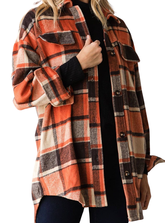 Curvy Plaid Shackets Apparel & Accessories by The Rustic Redbud | The Rustic Redbud Boutique