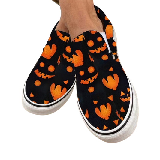 Halloween Pumpkin Face Canvas Shoes 6 by The Rustic Redbud | The Rustic Redbud Boutique