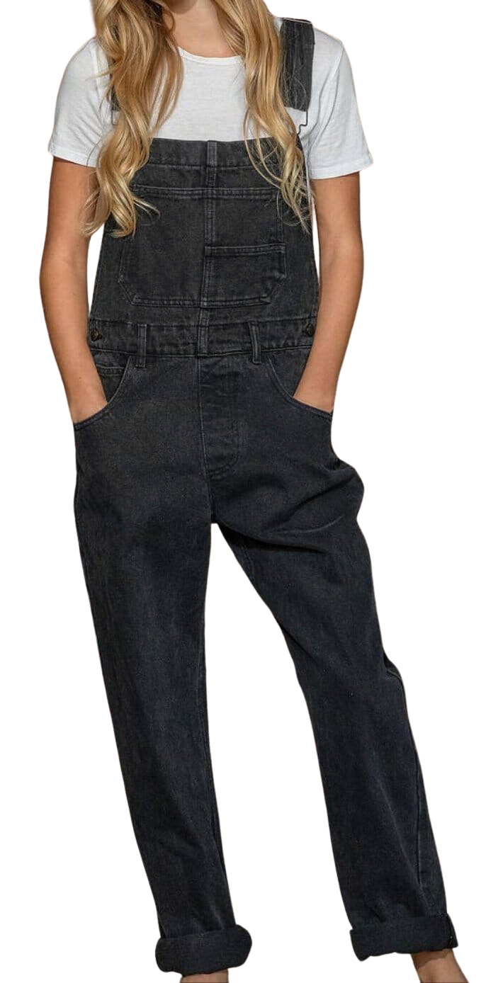 Premium Black Washed Overalls Apparel & Accessories by The Rustic Redbud | The Rustic Redbud Boutique