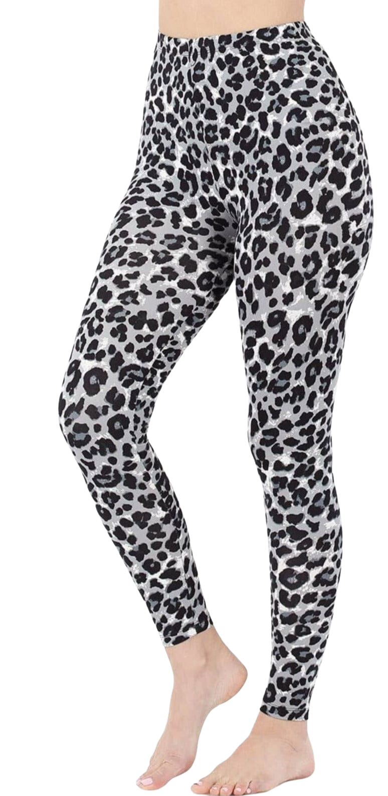 Tan Grey Leopard Print Leggings Medium Pants by The Rustic Redbud | The Rustic Redbud Boutique